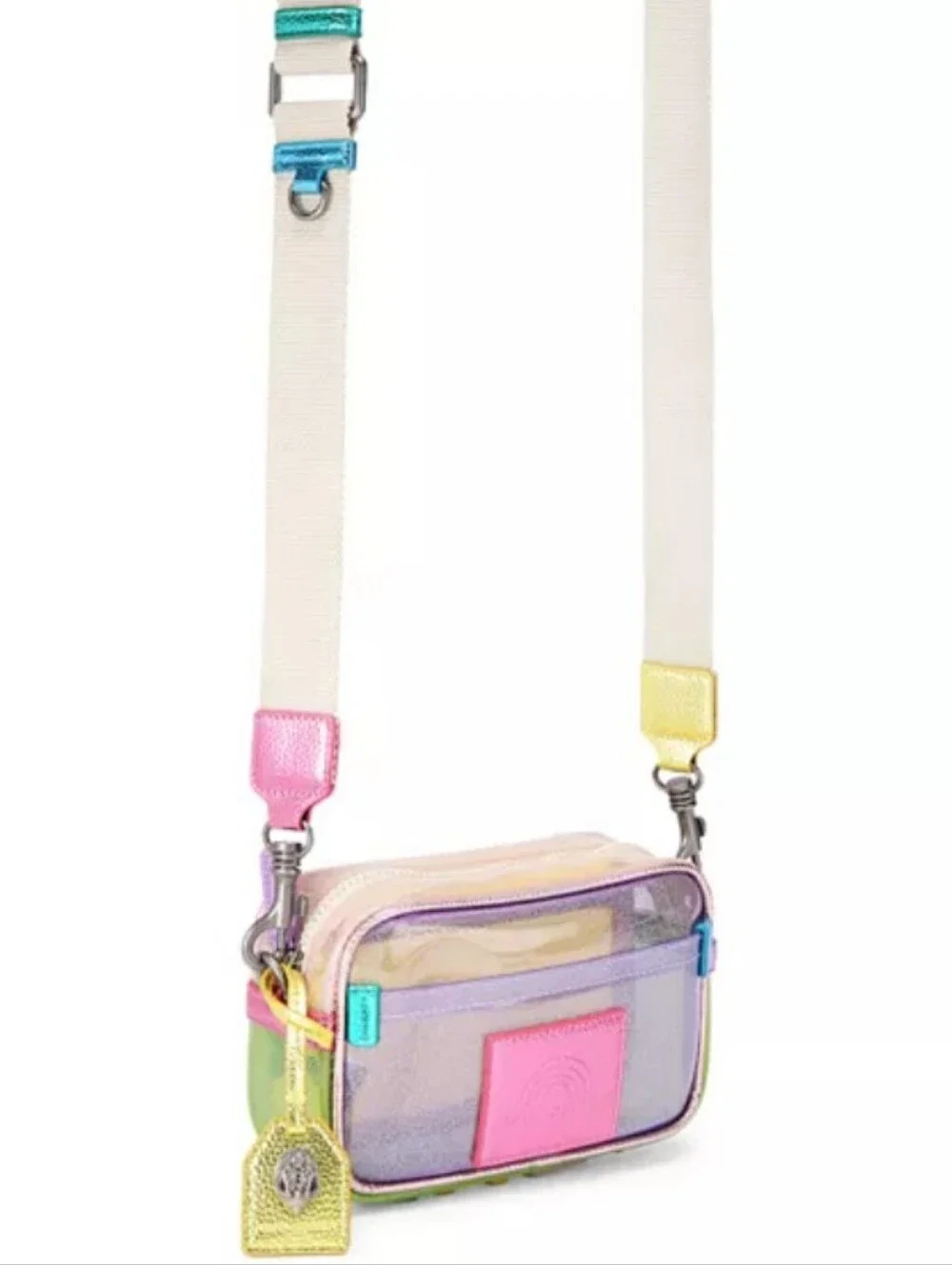 Kurt Geiger London- Vinyl Southbank Glitter Camera Bag 💗